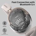 thumbnail image 7 of Monster Wireless Headphones, Noise Cancelling Headphones with Bluetooth 5.4, Foldable Lightweight Over Ear Headphone, Clear Talk, 70H Playtime, Dual Device Pairing, Comfort Fit, White, 7 of 7