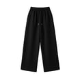 thumbnail image 7 of Ozmmyan Womens Wide Leg Sweatpants Drawstring Elastic Waist Jogger Pants Casual Loose Fit Athletic Lounge Trousers with Pockets, 7 of 7