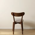 thumbnail image 5 of Upholstered Dining Chairs,  Solid FAS Grade North American Oak, 100% Natural Dirt-Free Hardwood, Comfortable Wooden Chairs for Dining Table or Living Room, Walnut + Fog Gray, 5 of 7