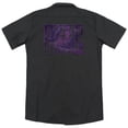 thumbnail image 3 of Deep Purple Spacey (Back Print) Adult Work Shirt Black, 3 of 4