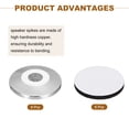 thumbnail image 3 of 8 Pcs Silver Speaker Isolation Feet,25x5mm Copper Shock Absorption Base Pad Anti Vibration Amplifier Stand Feet Mat, 3 of 6