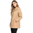 thumbnail image 3 of George Palomares Classic Defined Midi Trench Car Coat (Camel, Large), 3 of 4