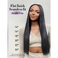thumbnail image 3 of LUVME Extensions de Cheveux Invisibles à Clip en Vrais Cheveux Humains, Extensions de Cheveux Humains Remy à Clip ins pour Femmes, Cheveux Humains Naturels, 16 Pouces 110g 7 Pcs, Noir Naturel, 3 of 8