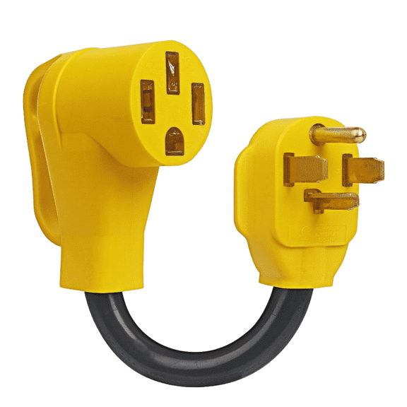 BALoFL NEMA 14-30P to 14-50R EV Charger Adapter Cord, 30 Amp Dryer Outlet to 50 Amp EV/RV Conversion Adapter ,Compatible with Tesla, ETL Listed, 12 Inches