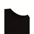 thumbnail image 4 of Peace Print Crew Neck T-shirt, Short Sleeve Casual Top For Summer & Spring, Women's Clothing Tee For adult, Men, Women, Teen, Teenager, adolescent, Youth, 4 of 5