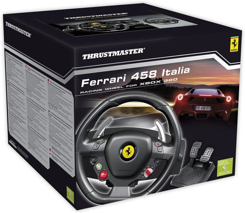 Thrustmaster Ferrari 458 Racing Wheel Xbox 360 Black 4460094 Walmartcom