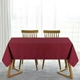 thumbnail image 6 of Tablecloths for Rectangle Tables 60 x 84 Burgundy Waterproof Stain Resistant Checkered Table Cloth Cover Protector for Dining Outdoor Tabletop, 6 of 7