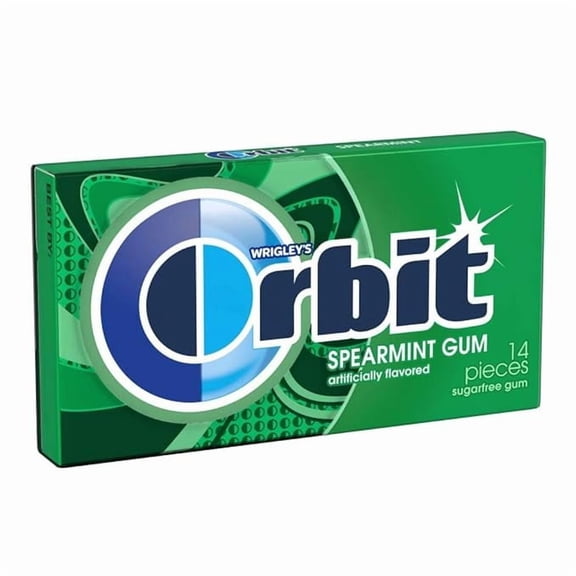 Orbit Gum, Sugar Free, Spearmint, 14-ct
