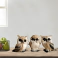thumbnail image 2 of Gadgetvlot 3PCS Forest Mini Owl Microscopic Gardening Decoration Animal Model Simulation Miniature Landscape Decoration Decoration, 2 of 8