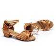 thumbnail image 5 of MEZZALL Child Girls Flat Sole Braided Strap Latin Tango Dance Shoes For Practice Performance Casual Summer Lightweight Flexible Comfortable Daily Fashion Versatile Kids Princess Solid Color Footwear, 5 of 7