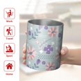thumbnail image 5 of Floral 12oz Stainless Steel Coffee Mug – Double-Wall Insulated Cup with Spill-Resistant Lid, 360° Full-Print Design, Keeps Drinks Hot & Cold for Home, Office, Travel,Thanksgiving,Christmas, Spring, 5 of 5
