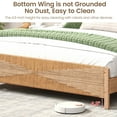 thumbnail image 4 of Brafabhome Bohemian King Bed Frame with Hand-Woven PE Rattan Headboard and Footboard, No Box Spring Needed, 1000lbs, 4 of 7