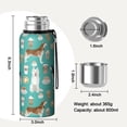 thumbnail image 7 of 20 Oz Husky and Coffee Coffee Tumbler Double Wall Insulated Stainless Steel Water Bottle | Metal Reusable Thermoses Flask with Cup Cap | Leak & Sweat Proof with Anti-Dust Lid, 7 of 7