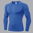 thumbnail image 2 of SUYIDA Men's Velvet Fitness Top, Long Sleeve Elastic Sports Tee, Training Running Quick Dry Shirt, 2 of 4