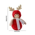 thumbnail image 3 of Decoraciones navideñas Fiudx Adornos navideños de peluche de alce hechos a mano, 3 of 6