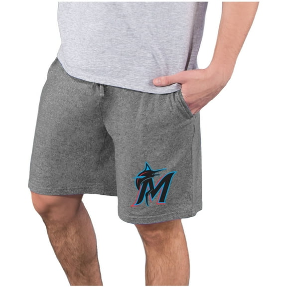 Men's Concepts Sport  Charcoal Miami Marlins Quest Knit Jam Shorts
