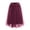 c01Red, variant on Hduncf Tulle Skirts for Women Midi Long Skirt Tutu A-Line Mesh Layered High Elastic Waist Skirts Trendy Red L