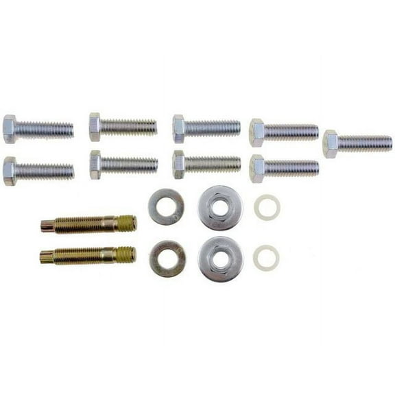 Exhaust Manifold Hardware Kit - Compatible with 1984 - 2001 Jeep Cherokee 1985 1986 1987 1988 1989 1990 1991 1992 1993 1994 1995 1996 1997 1998 1999 2000