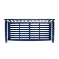 thumbnail image 5 of Hardy Farmhouse Cottage Acacia Wood Bench, Navy Blue Finish, 5 of 9