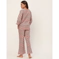 thumbnail image 4 of Moomaya Sleepwear, Printed Night Suit For Women, Cotton Kurta Pajama Set Pjs Loungewear, 4 of 9