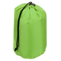 Uxcell Stuff Sack, 7 x 13 Inch Waterproof Outdoor Storage Sack Portable Drawstring Dust Flap Bag Lightweight Sleeping Bag Green
