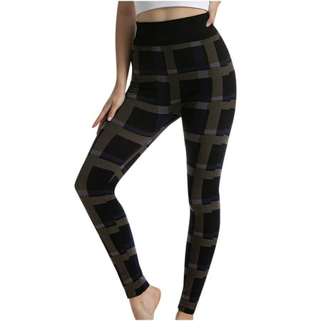 

Ziloco Womens Stretch Yoga Leggings Fitness Running Gym Sports Full Length Active Pants pajama pants for women Blue XL