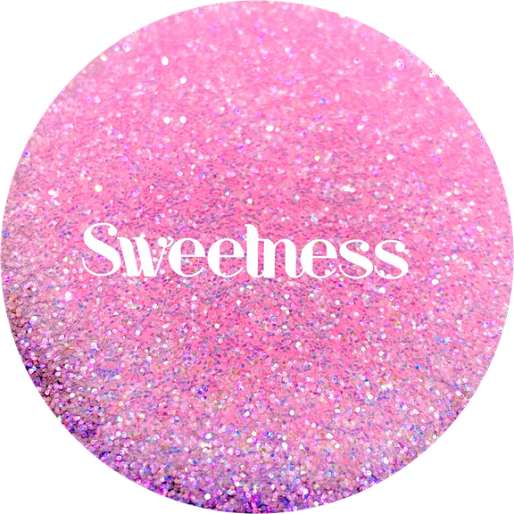 Glitter Heart Co. - High Quality Polyester Glitter - 2 oz Bottle- Sweetness - Iridescent Pink