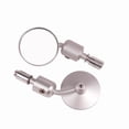 thumbnail image 1 of 1Pair Motorcycle Rearview Mirror,Motorcycle End Rear View Rearview Mirror,Silver, 1 of 5