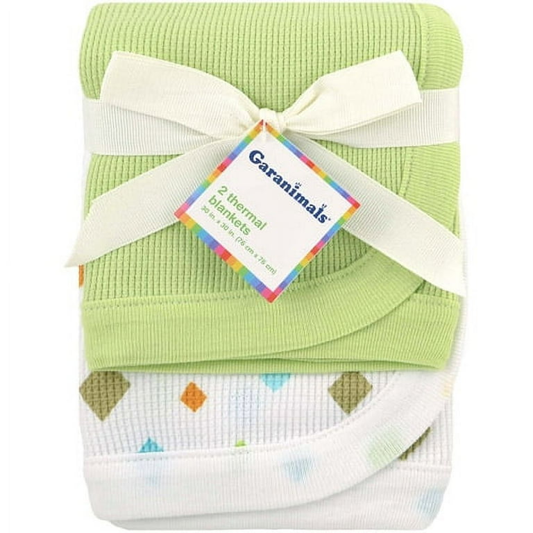 Garanimals Wild Life Thermal Receiving Blankets 2 Pack Walmart