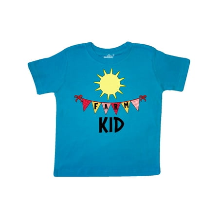 

Inktastic Farm Kid Flags and Sun Gift Toddler Boy or Toddler Girl T-Shirt