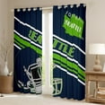 thumbnail image 2 of Erosebridal Football Print Curtains and Drapes (52x84),Sport Gamer Curtains Pack of 2 (52x84),Rugby Decoration(Seattle), 2 of 6