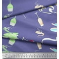 thumbnail image 2 of Soimoi Modal Satin Fabric Damask Ethnic Print Fabric by the Yard 42 Inch Wide, 2 of 3