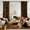 Brown, variant on 2 Panels Crushed Velvet Light Filtering Window Curtains, Grommet Hanging Drapes, Multi Size & 11 Colors, Universal Room Home Decor