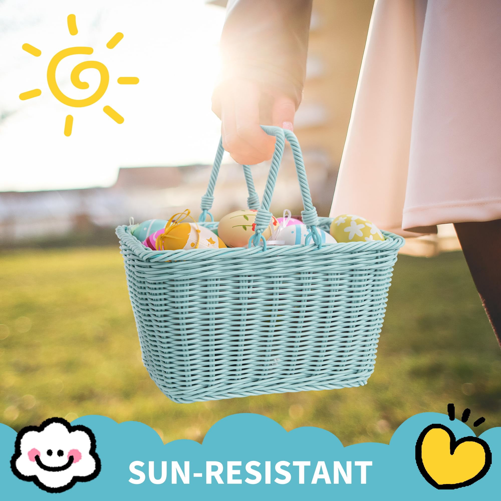 Bike Basket, Front Bicycle Bike Baskets, Small Wicker Bike Basket , Small Wicker Basket for Bike, 1-Pack