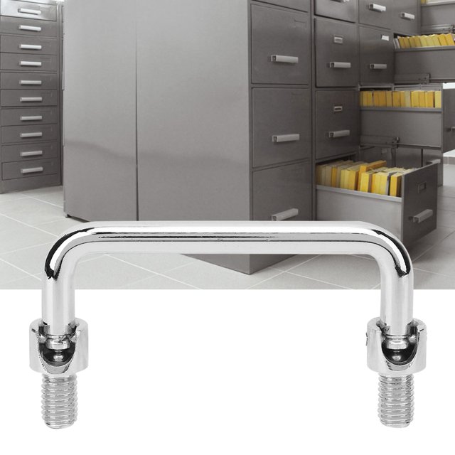 Manija De Armario De Larga Vida útil, Piezas De Hardware Convenientes, Manija Plegable Para Puerta De Armario, Manija De Muebles, Armario De Color Plateado ANGGREK Otras Herramientas & Hardware