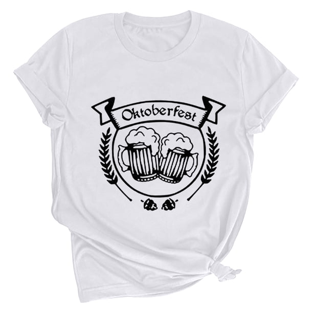 Tops Para Mujer Elegante Blusa Casual Moda Cuello Redondo Ocio Manga Corta Impresión Odeerbi ODB163950