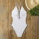 thumbnail image 5 of Bikini Mujer Traje de Baño Traje de Baño Sexy Con Cordones y Escote En V Profundo Para Mujer, Traje de Baño de Corte Alto, Ropa de Playa de Verano 929, 5 of 8