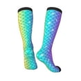 thumbnail image 4 of Balery Rainbow Scales2 Fun Novelty Socks Men'S Women'S Crew Socks Funny Crazy Novelty Socks Quirky And Cool Socks, 4 of 9