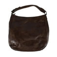 thumbnail image 3 of CTM  Synthetic Leather Adjustable Slouch Shoulder Handbag (Women), 3 of 6