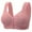 79#Pink, variant on Bras for Women No Underwire - Daisy Bra Front Closure, Full Coverage Plus Size Cotton, Breathable Push Up Soft Comfortable Bralette for Seniors