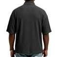 thumbnail image 3 of Guluxicc Men's Corduroy Shirts Quarter Zip Short Sleeve Shirts for Everyday Wear Summer Casual Outfits, 3 of 4
