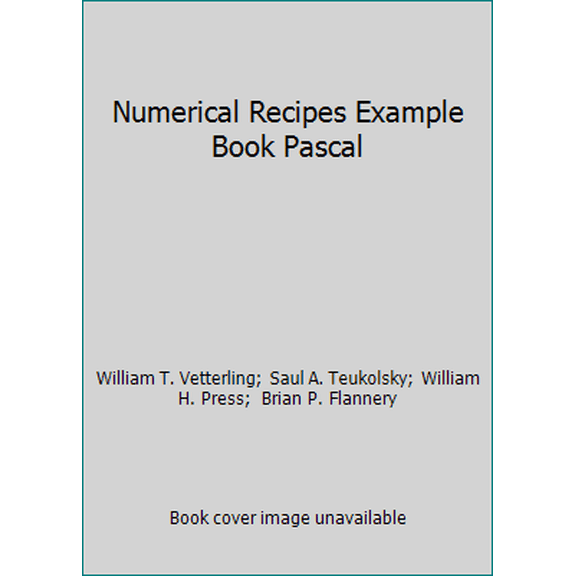 Pre-Owned Numerical Recipes Example Book Pascal (Paperback) 0521309565 9780521309561