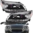 thumbnail image 2 of EPOTOOR A Pair Driver Left + Passenger Right Side Front Headlights Lights Lamps Assembly Headlights Headlamps Replacement for 2013 2014 2015 Chevy Malibu Black, 2 of 7