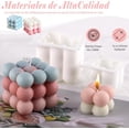 thumbnail image 3 of Moldes para Velas, Molde de Silicona, Molde de Silicona para un Cubo de Rubik de 15 Cavidades, Moldes para Jabón, Moldes de Chocolate, Moldes de Postre DIY, 3 of 4