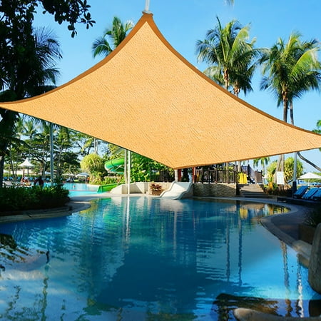 Yescom 16'x12' Rectangle Sun Shade Sail UV Blocking Top Canopy (Best Sun Shade Sail)