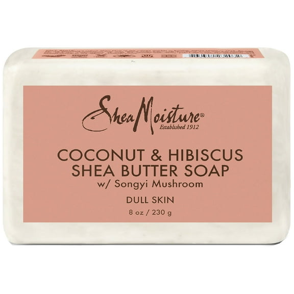 3 Pack Shea Moisture Soap 8 Ounce Bar Coconut & Hibiscus Shea, Songyi Mushroom Butter 235ml
