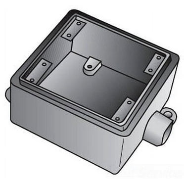 Appleton FS-2-75, 2-Gang, 3/4"" Hub, Malleable Iron, Shallow, Device Box, 1 pc