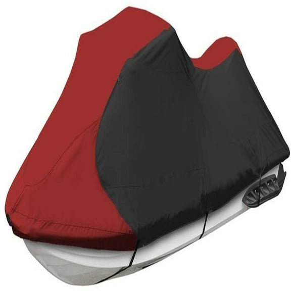 labwork Watercraft Jet Ski Top Cover Waterproof Trailerable Heavy Duty Polyester PWC Stand-up Red Black