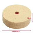thumbnail image 4 of 3 Inch Wool Felt Polishing Buffing Grinding Wheel Polisher Disc Pad Rotary Tool, 4 of 4