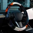 thumbnail image 6 of Cat Printing 14.5 Inch PVC Leather Steering Wheel Cover Auto Accessories for Car Wheel Covers, Steering Wheel Covers, 6 of 6